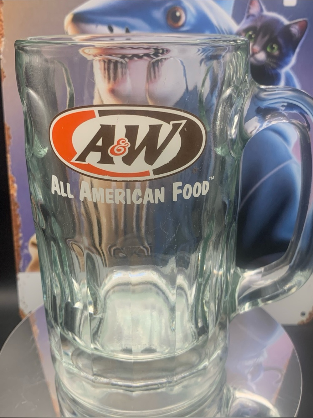 Vintage A&W Restaurant All American Food Dimple Mug Heavy Base Root Beer Float